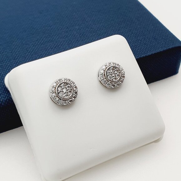 "925 Sterling Silver Plated CZ Earrings, INUS1BR175 - Picture 7 of 9